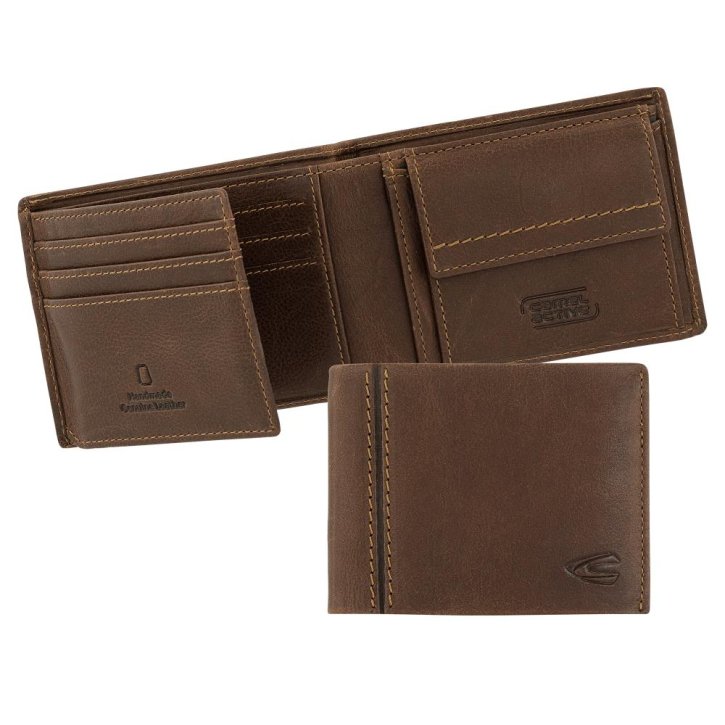 CAMEL ACTIVE BILBAO jeans wallet cognac